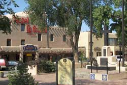 Pet friendly dog park in Taos, New Mexico: Taos Plaza